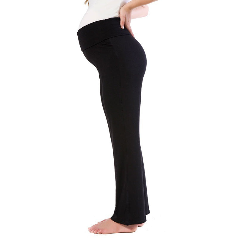 Over-Bump Maternity Lounge Pants – Straight-Leg Knit – view 3