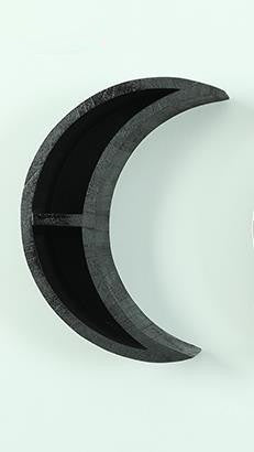 Crescent Moon Wall Shelf – Celestial Nursery Decor – view 5