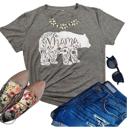 Leopard MAMA Bear Graphic Tee – Mama Gift T-Shirt – view 3