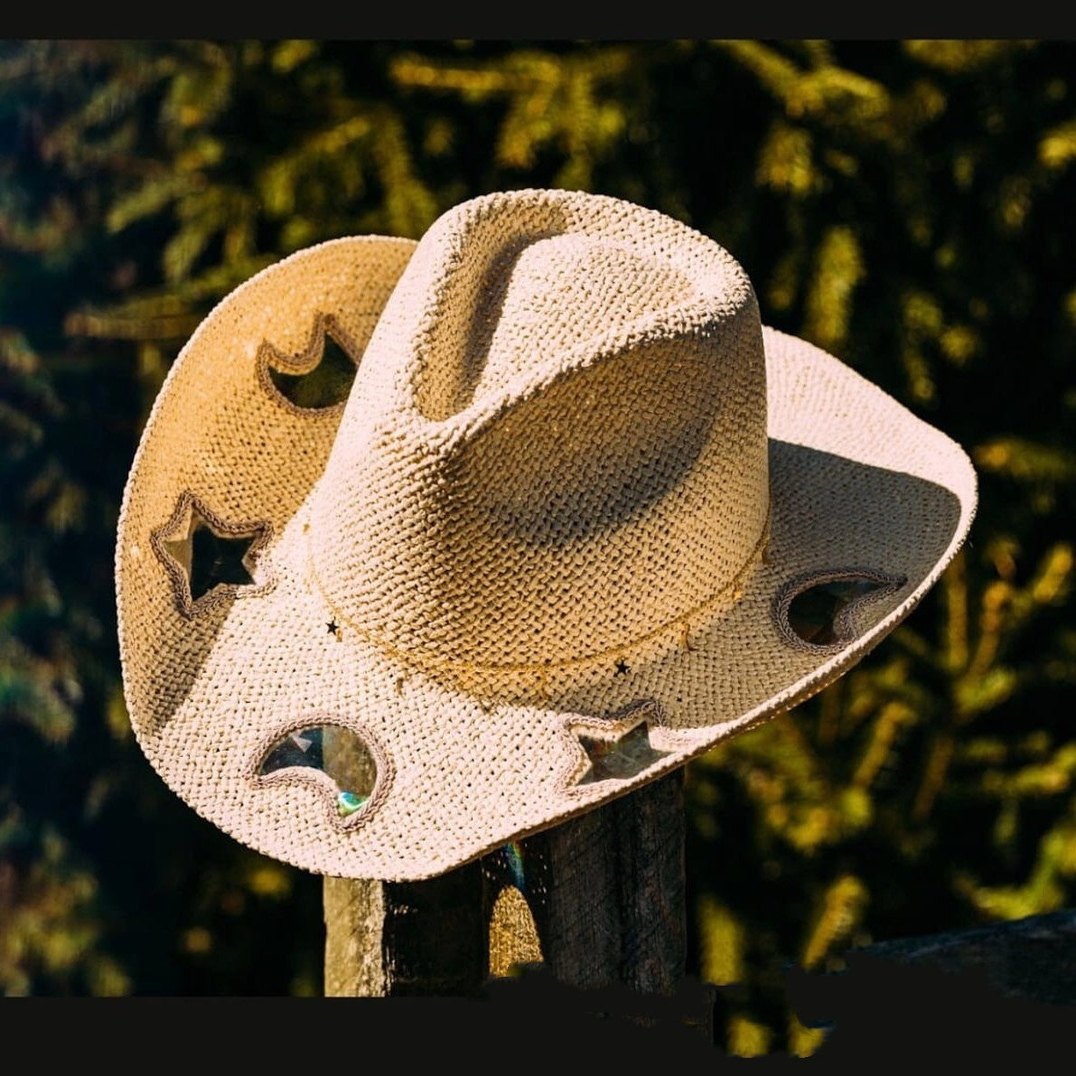 Braided Denim Wide-Brim Sun Hat — product photo 2 | Organic Truth