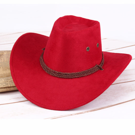 Faux Suede Western Cowboy Hat