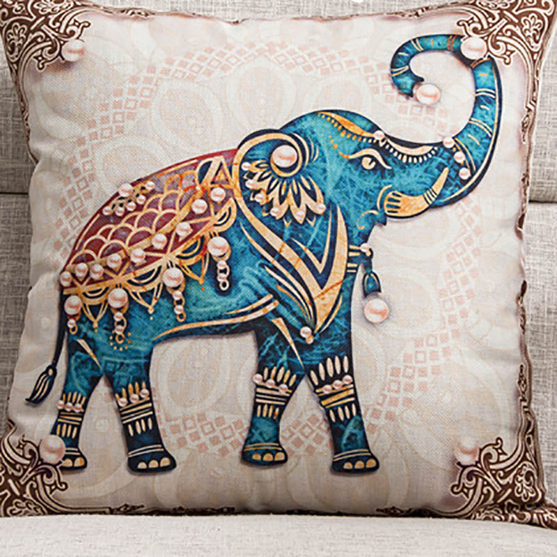 Paisley Elephant Pillow Cover – 18 × 18 in – view 5