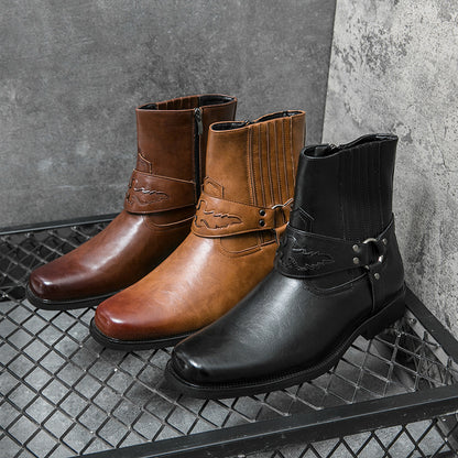 Men's Harness Western Boots – Square Toe, 3 Colors – view 7