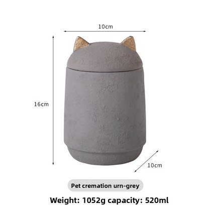 Cat urn – detail view 1