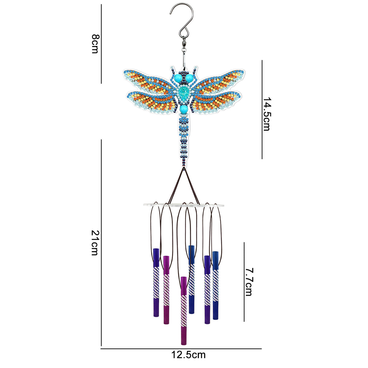 DIY Diamond Painting Suncatcher Wind Chime — product photo 10 | Organic Truth