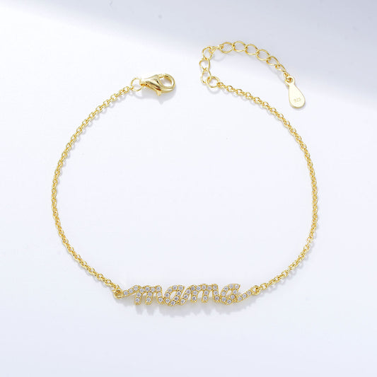 Sparkle Mama Bracelet – Dainty Chain Mama Gift