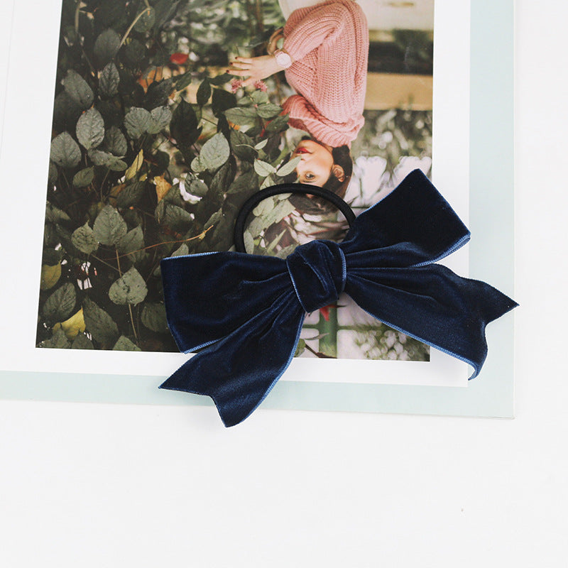 Velvet Bow – Clip, Barrette or Hair Tie – view 16