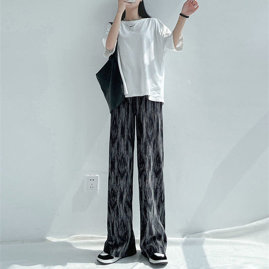 Tie-Dye Wide-Leg Maternity Pants – Relaxed Pull-On – view 4