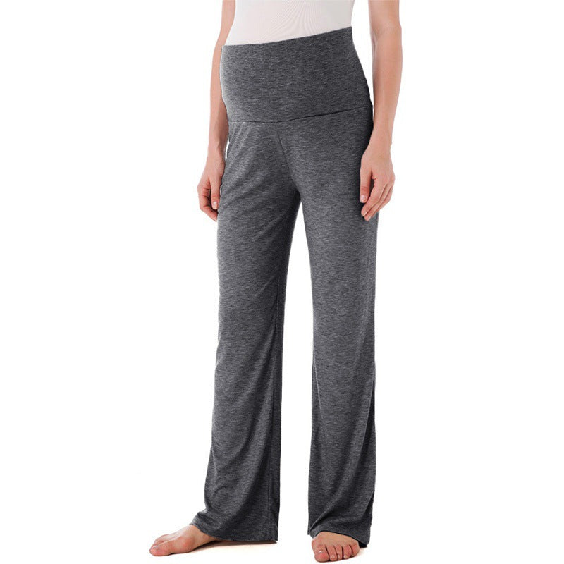 Over-Bump Maternity Lounge Pants – Straight-Leg Knit – view 5