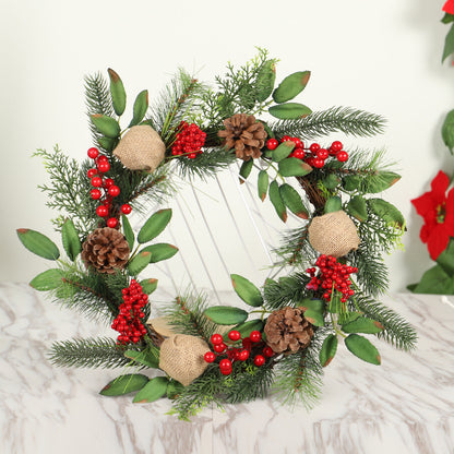 Frosted Pine Christmas Wreath – 4 Styles – view 4