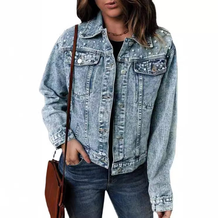 Denim Western Jacket – Women's Patchwork, Up to 5XL – view 4