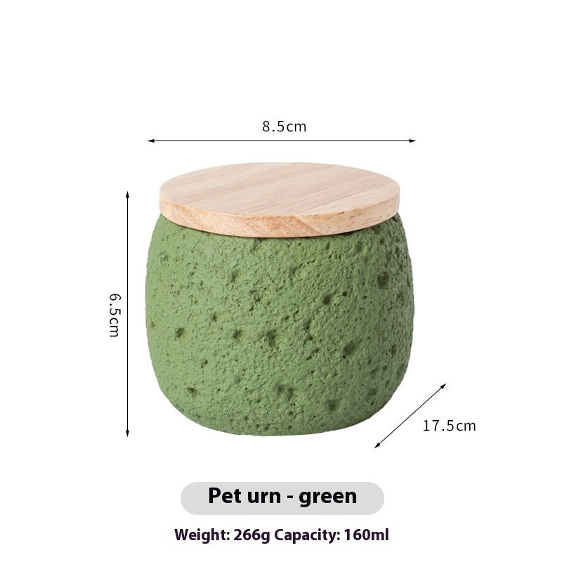 Cat urn for ashes – Green