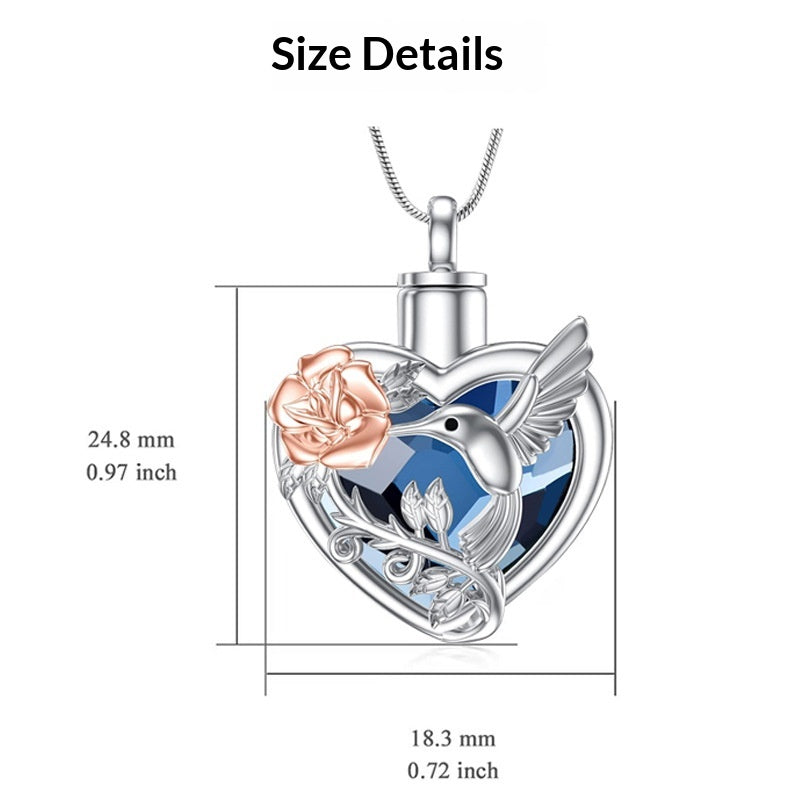 Hummingbird urn pendant – detail view 5