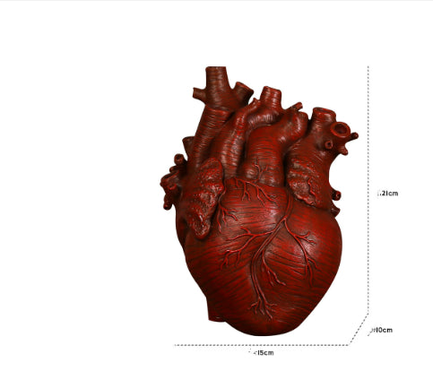 Anatomical Heart Resin Vase – view 9
