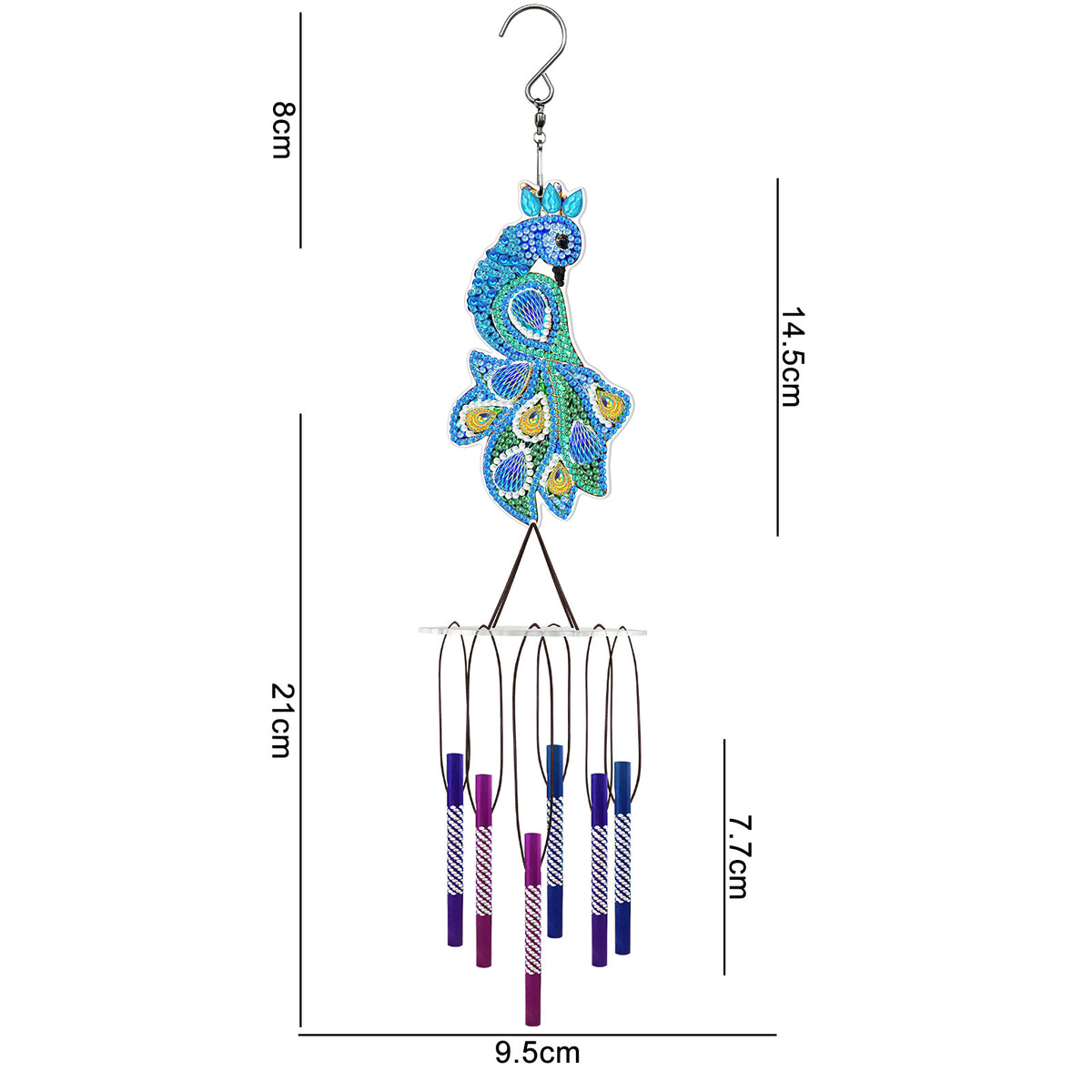 DIY Diamond Painting Suncatcher Wind Chime — product photo 11 | Organic Truth