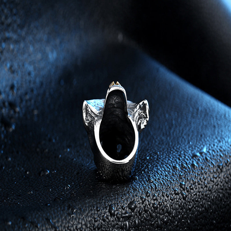 Cowboy Skull Ring – Stainless Steel, Sizes 7–13 – view 5