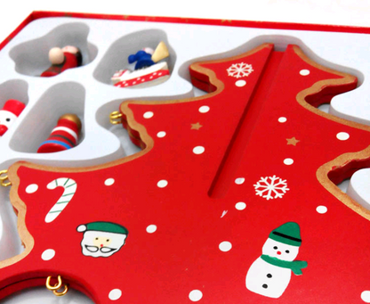 Wooden Tabletop Christmas Tree with Mini Ornaments – view 5