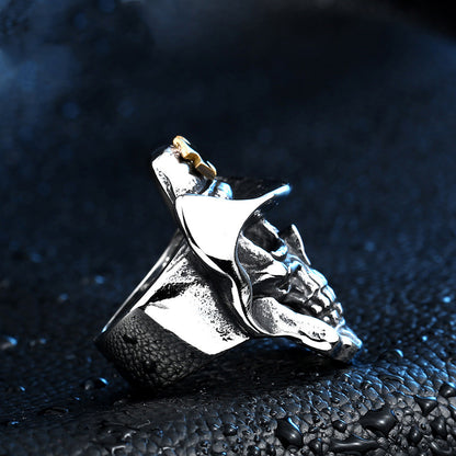 Cowboy Skull Ring – Stainless Steel, Sizes 7–13 – view 3