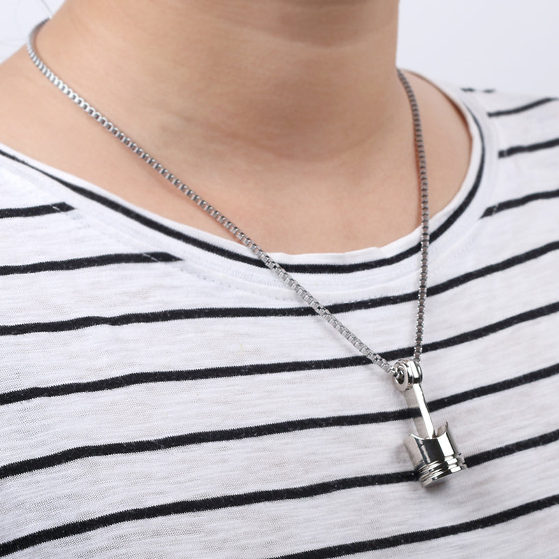 Piston urn necklace: Piston Urn Necklace for Ashes – Stainless Steel
