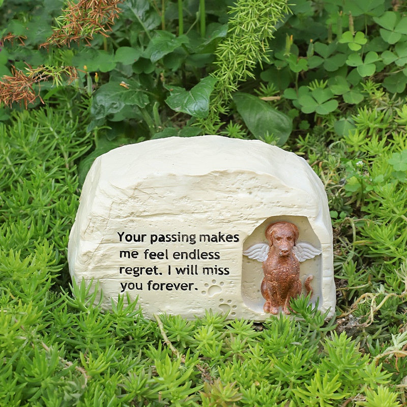 Pet Urn for Ashes – Resin Sleeping Companion Figure