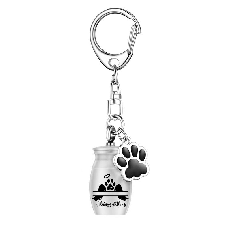 Pet urn keychain – Silver