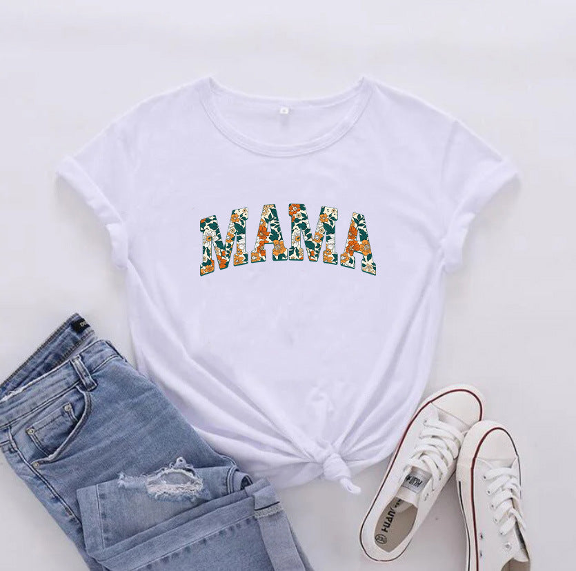 Leopard MAMA Letter Tee – Mama Gift T-Shirt – view 11