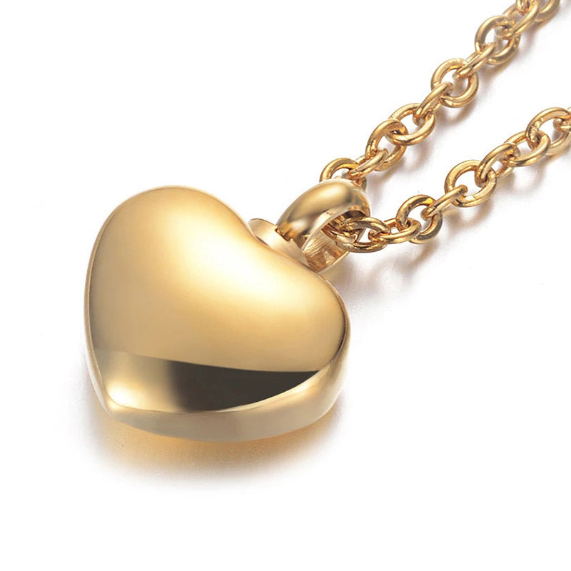Tiny heart urn necklace – detail view 5