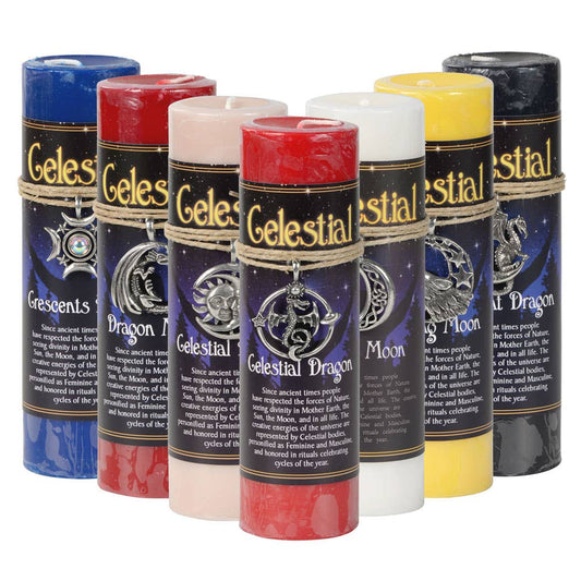 Celestial Pewter Pendant Candles: CELESTIAL DRAGON-0