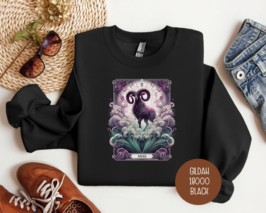 Aries Zodiac Sweatshirt-0