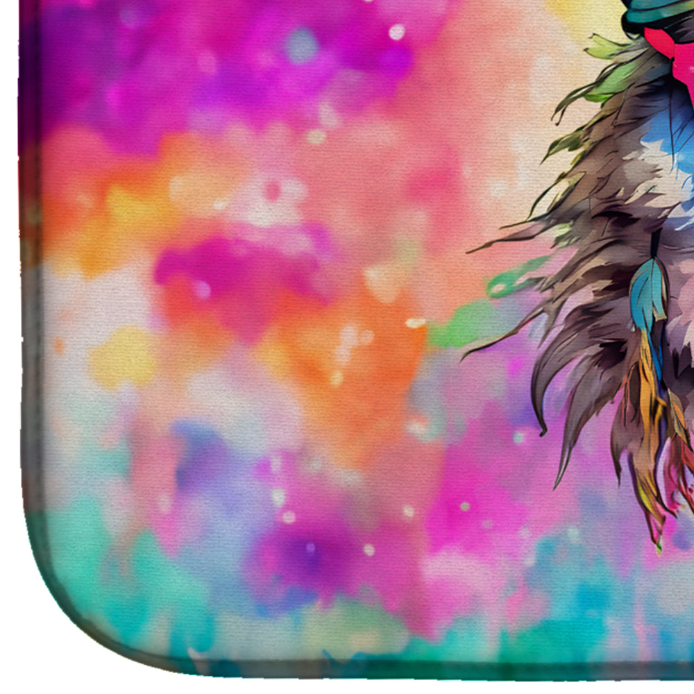 Hippie Animal Wolf Dish Drying Mat-3