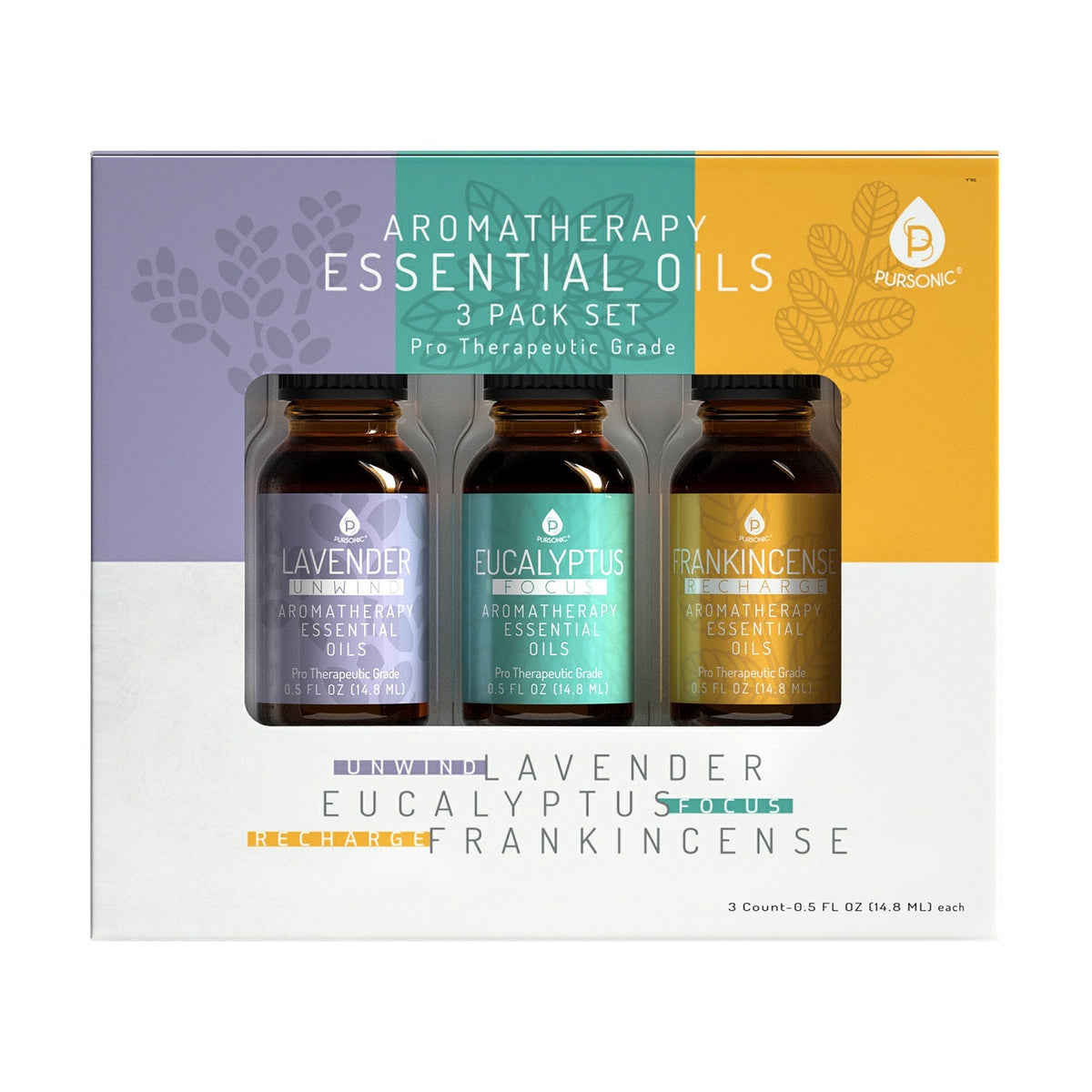 Essential Oil Set — Lavender, Eucalyptus & Frankincense-0