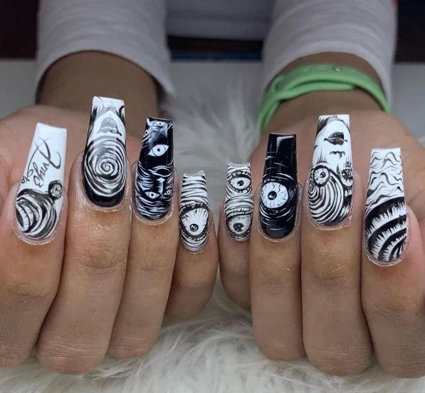 Horror Comic Halloween Press-On Nails-14
