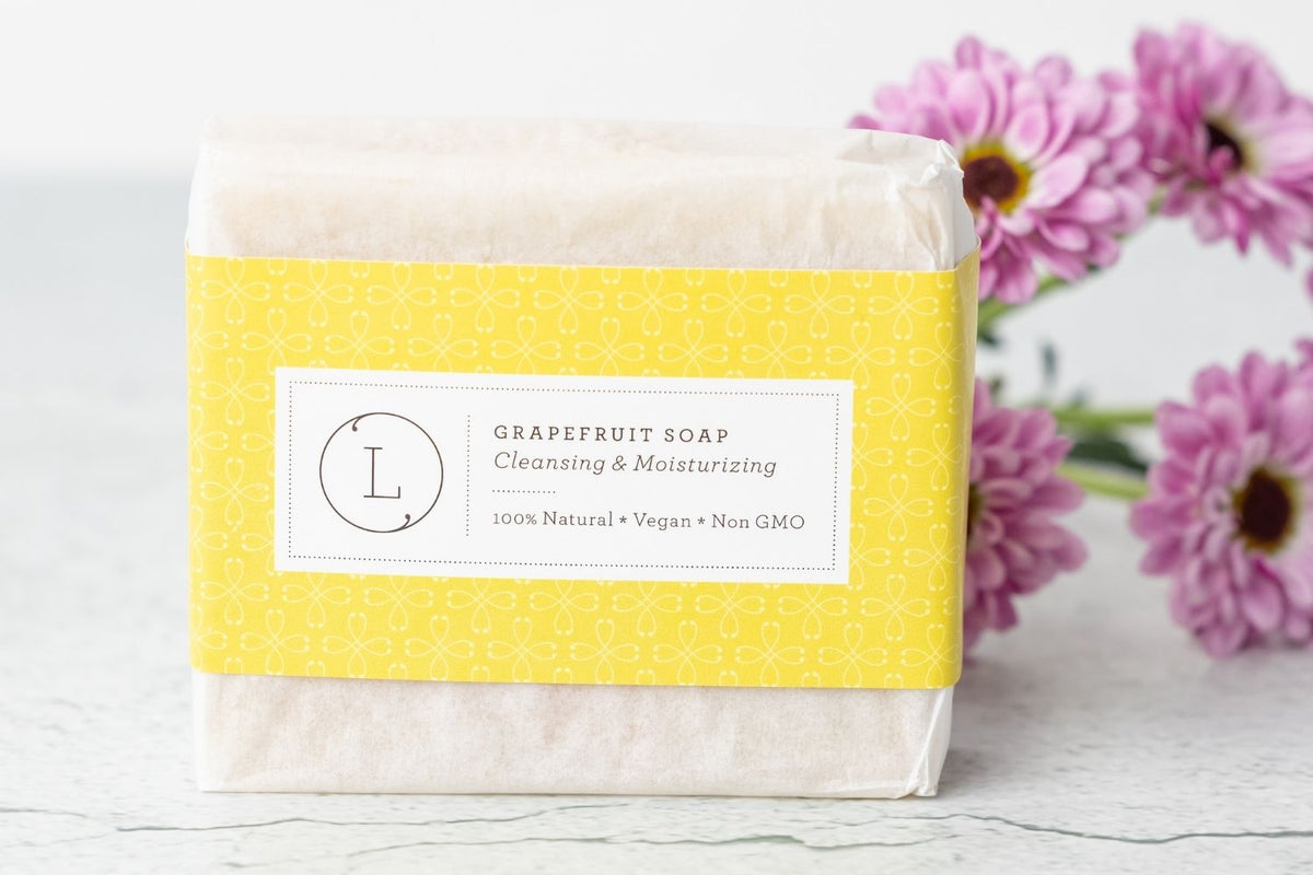 Pink Grapefruit Soap Bars 2-Pack — Citrus Body Soap | Organic Truth-3