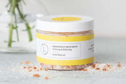 Grapefruit Bath Salts 9 oz — Citrus Mineral Soak | Organic Truth-4