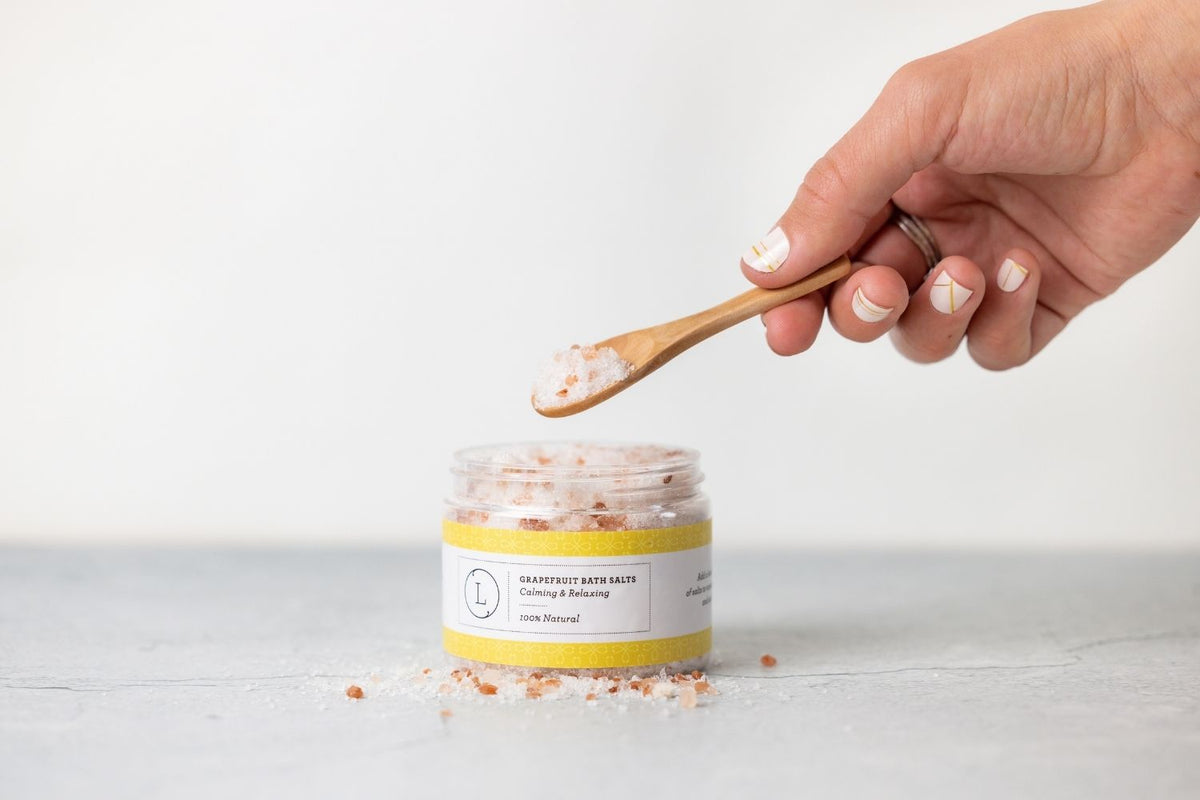 Grapefruit Bath Salts 9 oz — Citrus Mineral Soak | Organic Truth-3