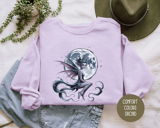 Celestial Faery Comfort Colors Sweatshirt-0