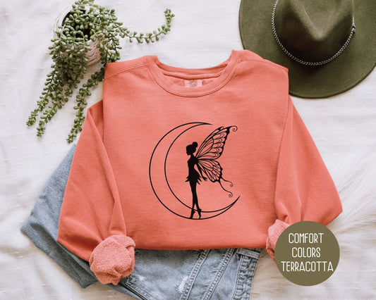 Celestial Fairy Comfort Colors Sweatshirt-0