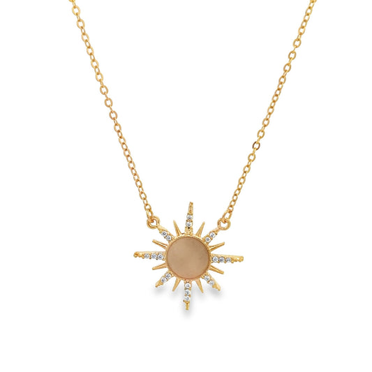 Dainty Sun Necklace (F233A)-0
