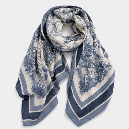 Printed Oversized Viscose Wrap-0