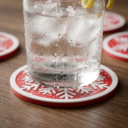 Snowflake coaster set with holder – detail view 4