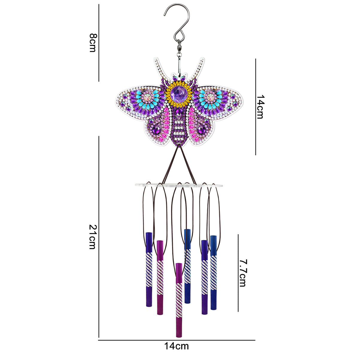 DIY Diamond Painting Suncatcher Wind Chime — product photo 6 | Organic Truth