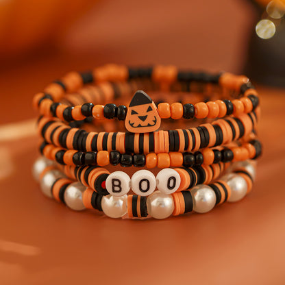 Halloween bead bracelet set – detail view 2