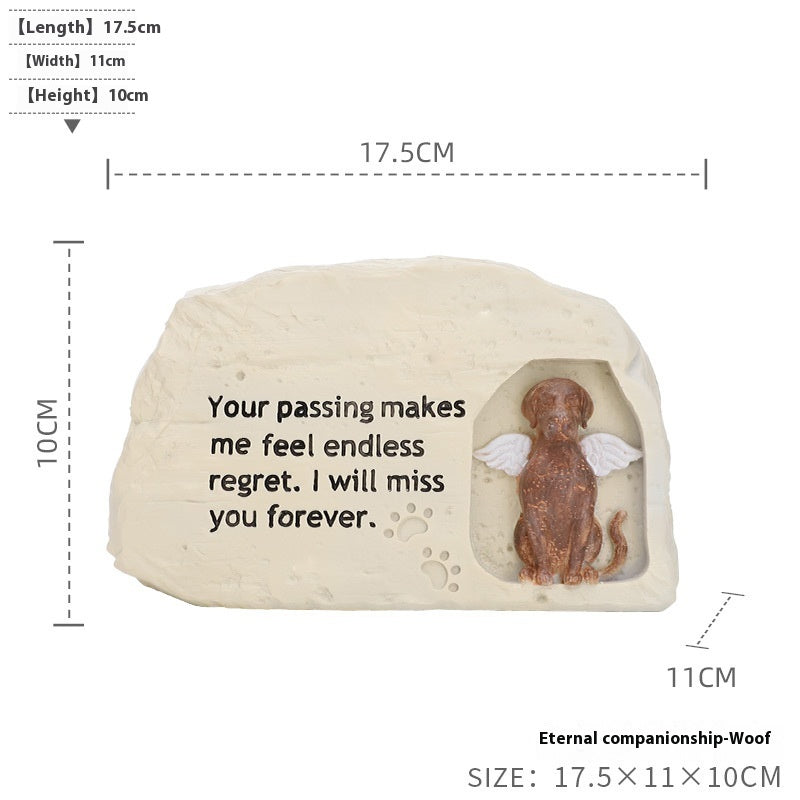 Pet Urn for Ashes – Resin Sleeping Companion Figure – view 7