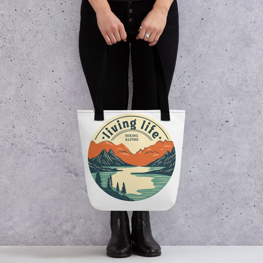 Hiking Alpine Outdoors Tote Bag-0
