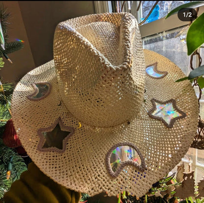 Braided Denim Wide-Brim Sun Hat — product photo 7 | Organic Truth
