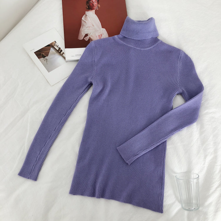 Maternity Turtleneck Sweater – Rib Knit, Free Size – view 7