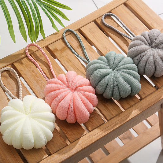 Pumpkin Bath Pouf – 4 Colors or Set of 4 – view 2