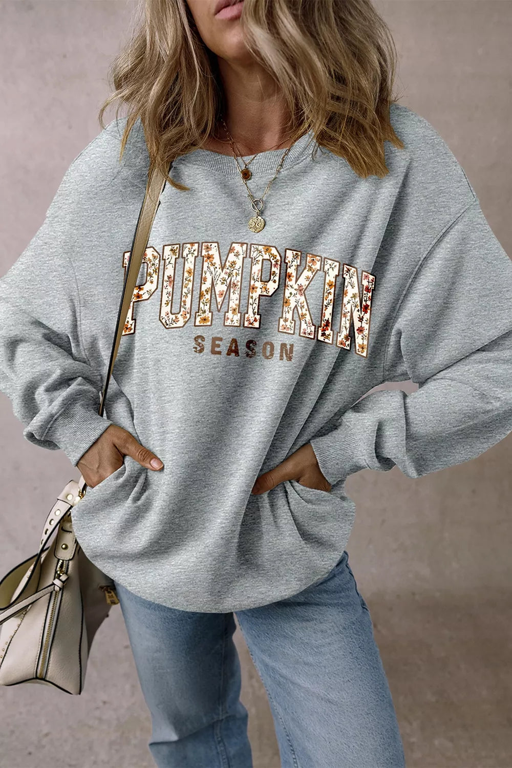 Halloween Sweatshirt — Pumpkin Season Oversized