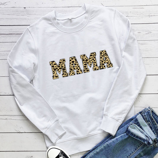 Leopard MAMA Sweatshirt – Crewneck Mother's Day Gift