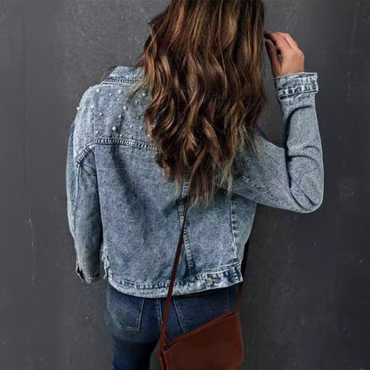 Denim Western Jacket – Women's Patchwork, Up to 5XL – view 3